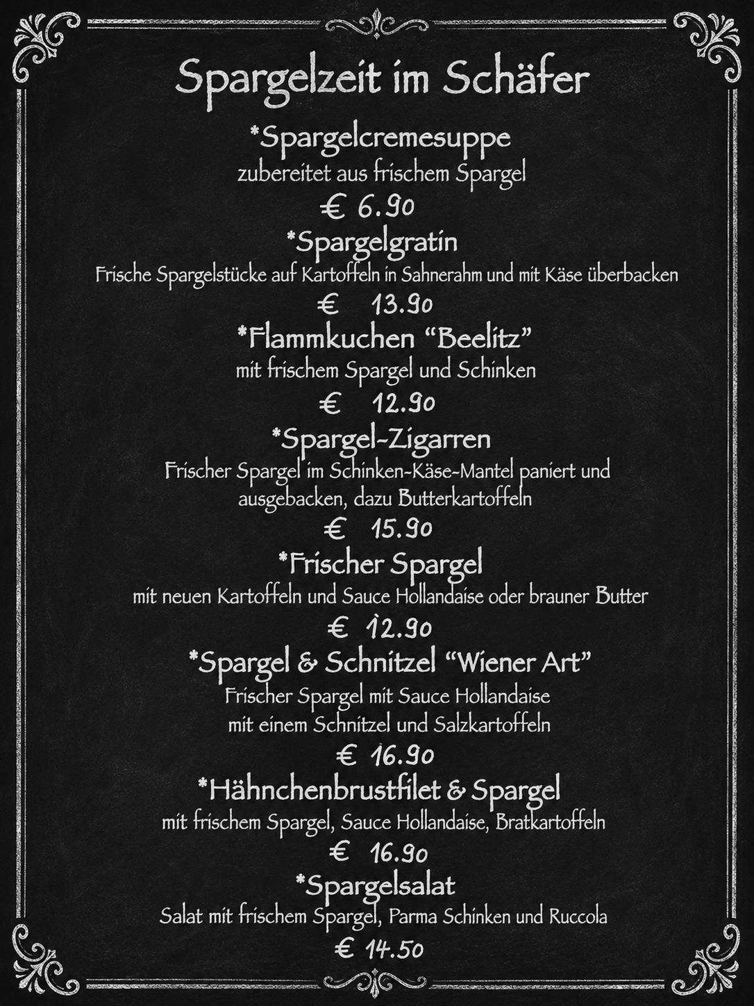 Spargelzeit im Schäfer