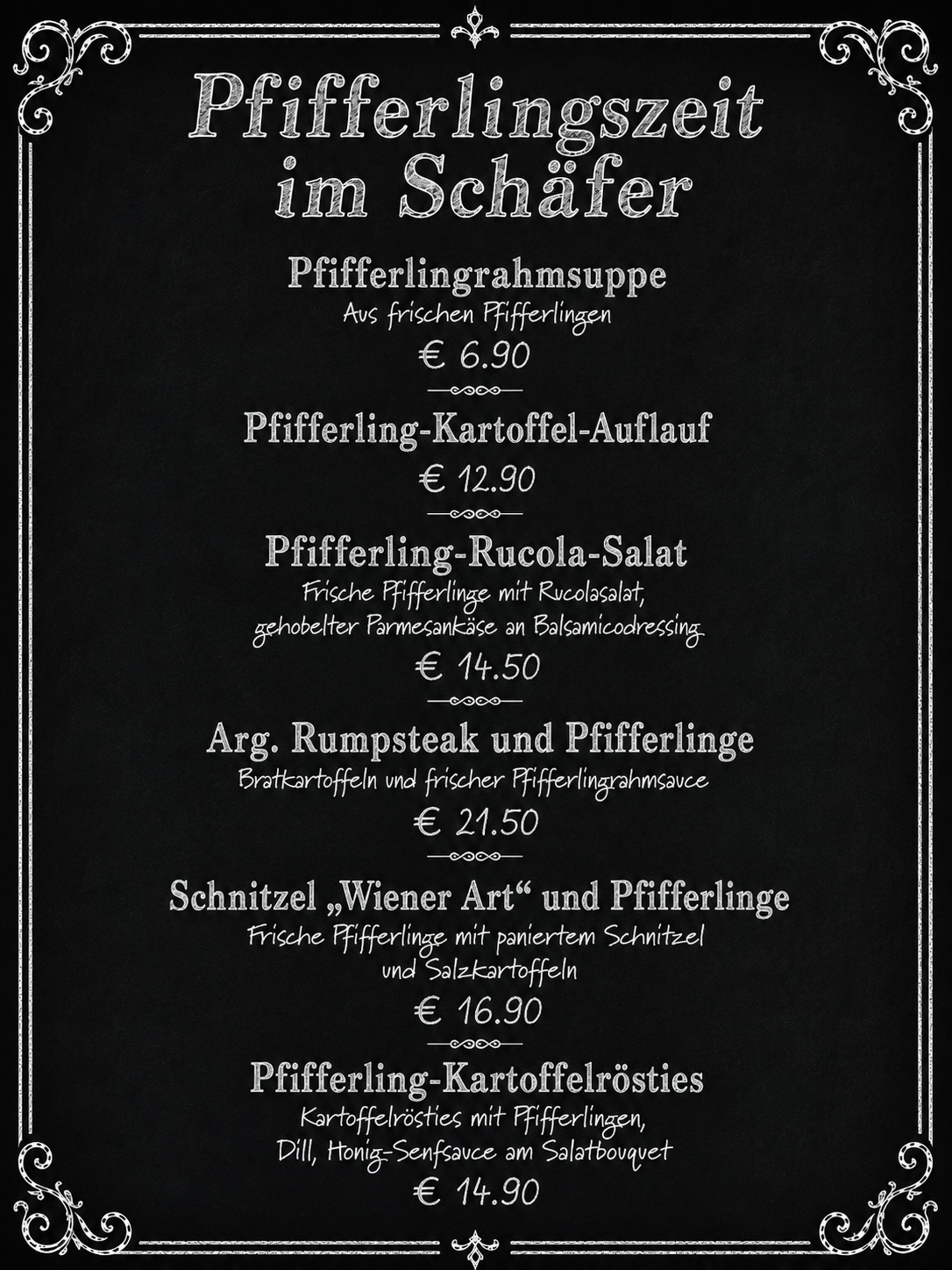 Pfifferlingszeit im Schäfer