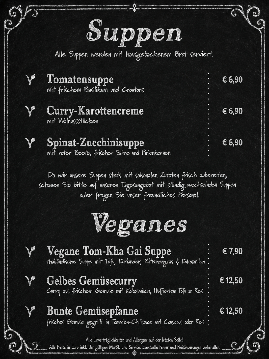 Suppen und Veganes